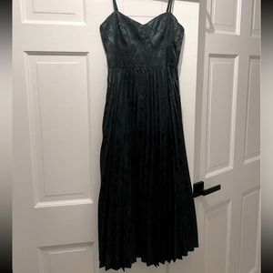 Pleated midi dress